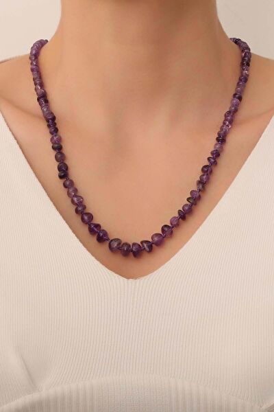 Dünya Doğal Taş Kolye