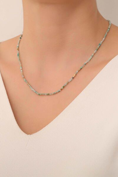 Dünya Doğal Taş Kolye