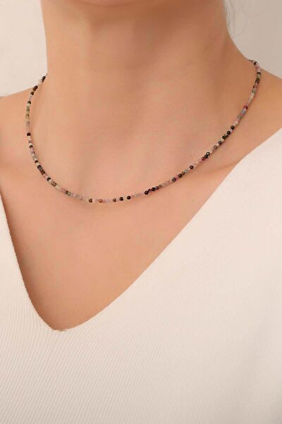 Dünya Doğal Taş Kolye