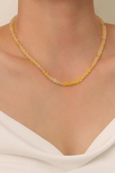 Dünya Doğal Taş Kolye