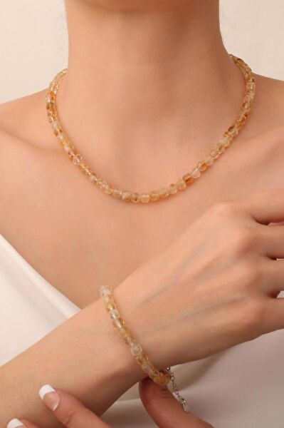 Dünya Doğal Taş Kolye