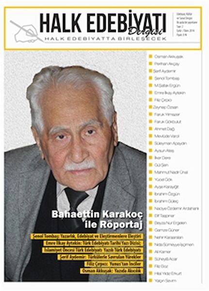 Halk Edebiyatı Dergisi Yayınları Dergiler