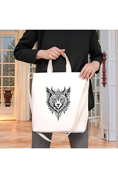 Beyaz Penguen Bez Çanta
