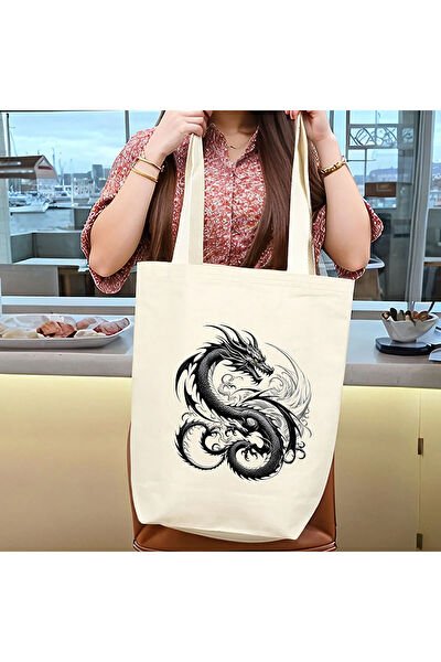 Beyaz Penguen Bez Çanta