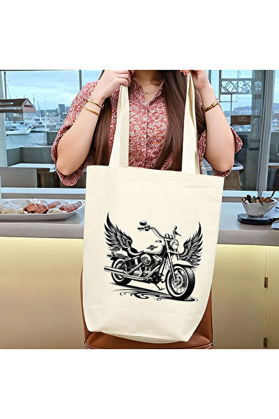 Beyaz Penguen Bez Çanta