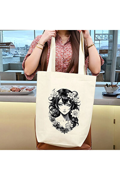 Beyaz Penguen Bez Çanta