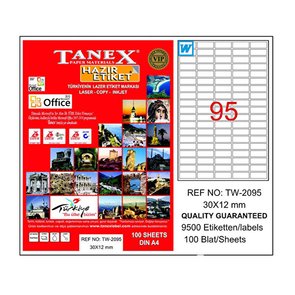 Tanex Etiket, Sticker