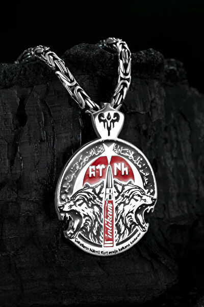 OSMANLI GÜMÜŞ Kolye, Zincir, Künye