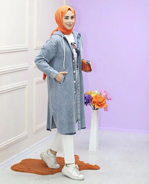 Harmatime Butik Kadın Kot Ceket