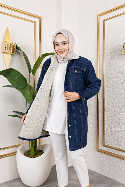 Hb Harma Time Butik Kadın Kot Ceket