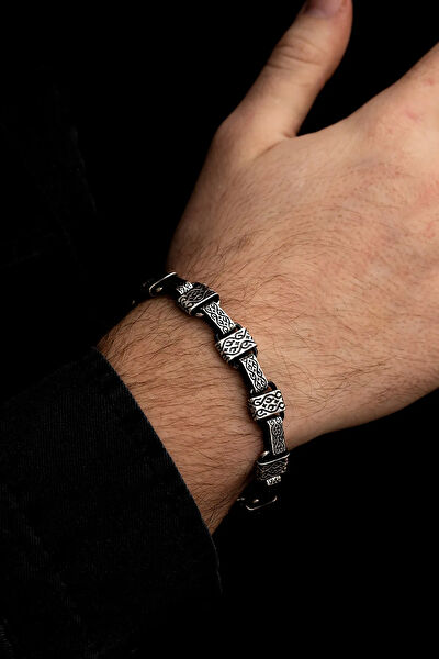 OSMANLI GÜMÜŞ Erkek Bileklik