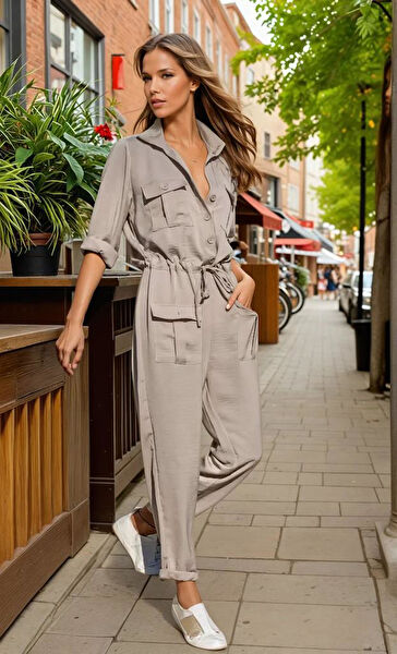 Pasaklı Giyim Günlük Tulum, Salopet