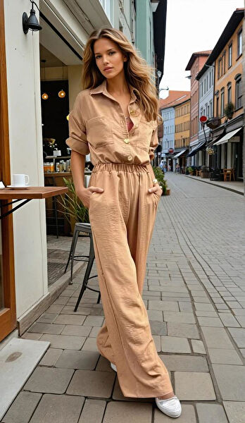 Pasaklı Giyim Günlük Tulum, Salopet