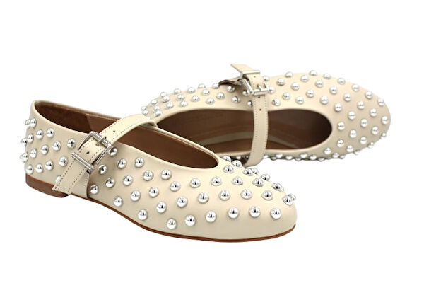 Beyaz Adam Ltd.Şti. Kız Çocuk Babet, Günlük Ayakkabı