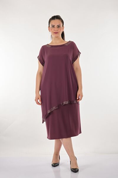 ROZESAH Büyük Beden Abiye Elbise