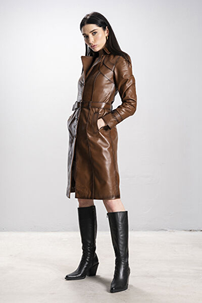 DERİCLUB Kadın Trençkot, Yağmurluk