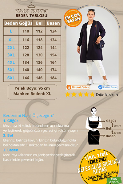 FERACE Büyük Beden Hırka