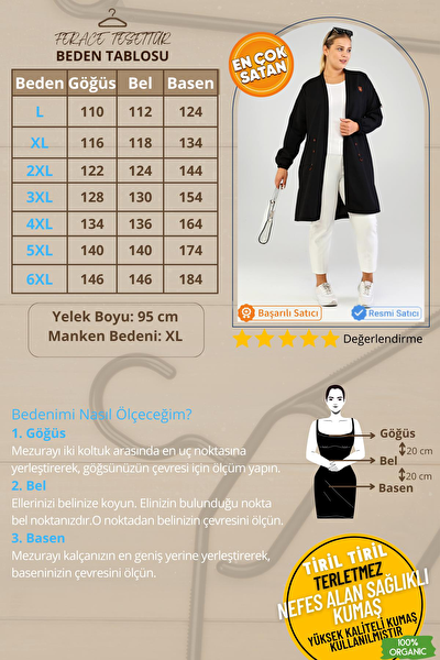 FERACE Büyük Beden Hırka