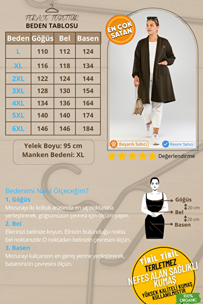 FERACE Büyük Beden Hırka