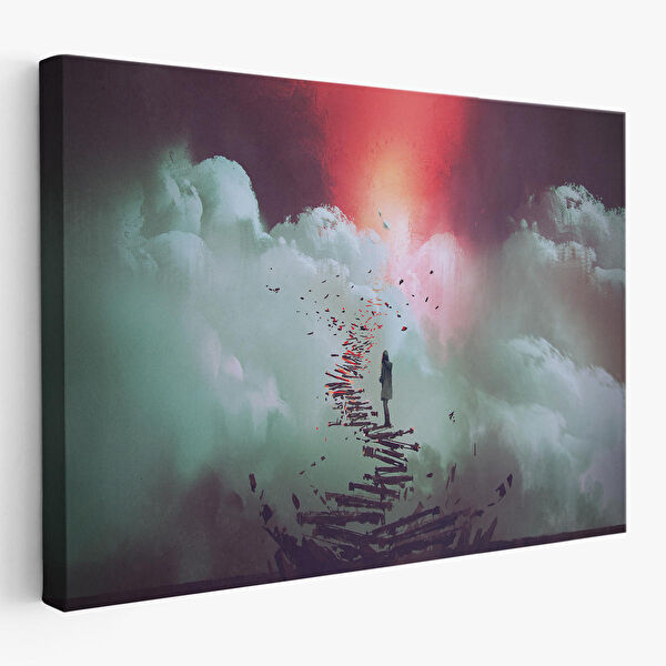 Harita Sepeti Kanvas Tablo