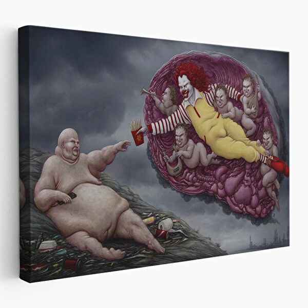 Harita Sepeti Kanvas Tablo