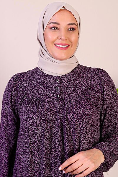 FERACE Büyük Beden Günlük Elbise