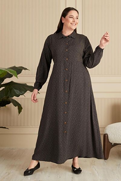 FERACE Büyük Beden Günlük Elbise