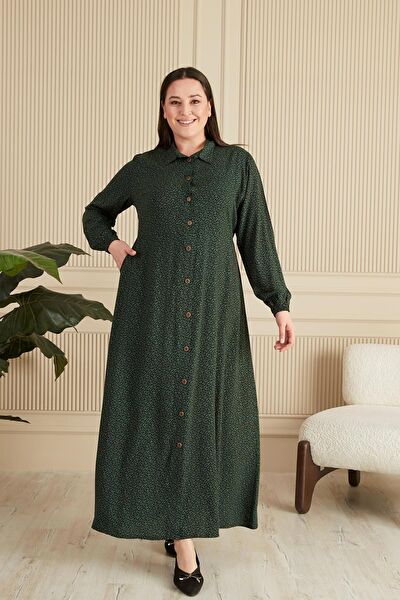 FERACE Büyük Beden Günlük Elbise