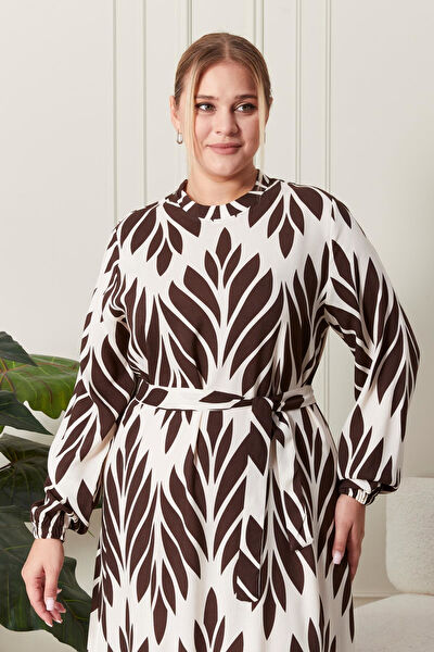 FERACE Büyük Beden Günlük Elbise