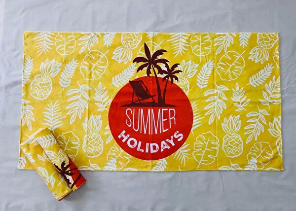 Asya Bayrak Plaj Havlusu