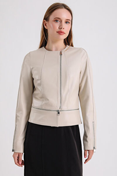 Maroquin Leather Kadın Ceket