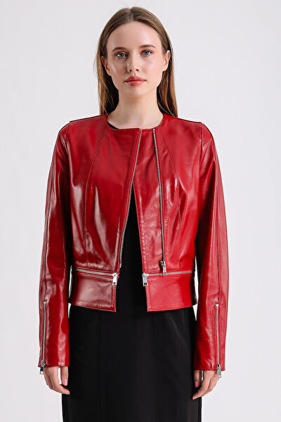 Maroquin Leather Kadın Ceket