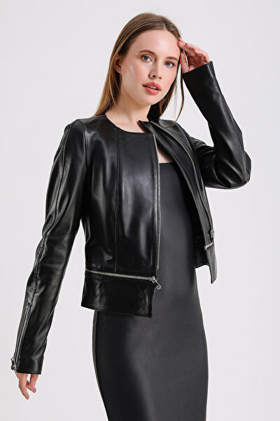 Maroquin Leather Kadın Ceket