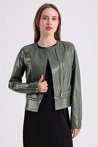 Maroquin Leather Kadın Ceket