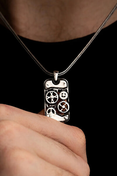 OSMANLI GÜMÜŞ Kolye, Zincir, Künye