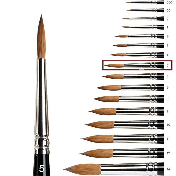 Samur Fırça, Resim Kalemleri