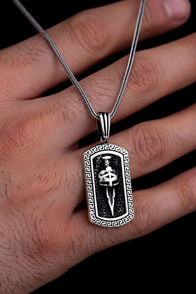 OSMANLI GÜMÜŞ Kolye, Zincir, Künye