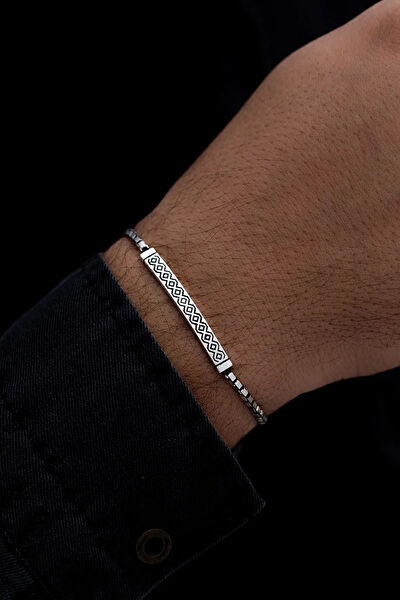 OSMANLI GÜMÜŞ Erkek Bileklik