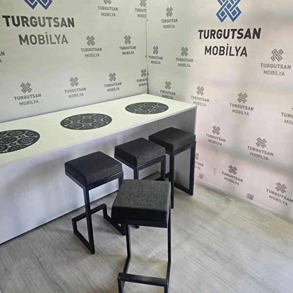 TURGUTSAN MOBİLYA Mutfak Sandalyesi, Tabure