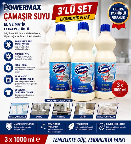 Powermax Çamaşır Suyu