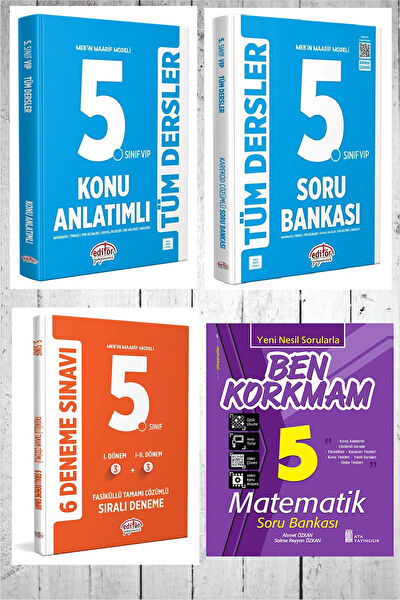 Editör Yayınevi Ders ve Yardımcı Kaynak Kitapları