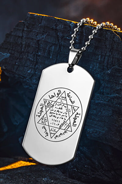 OSMANLI GÜMÜŞ Kolye, Zincir, Künye