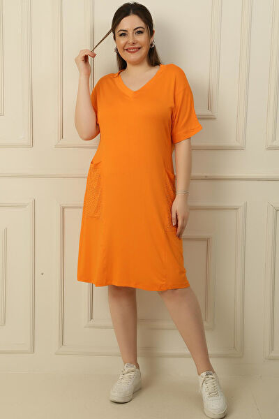 Saygı Giyim Büyük Beden Günlük Elbise