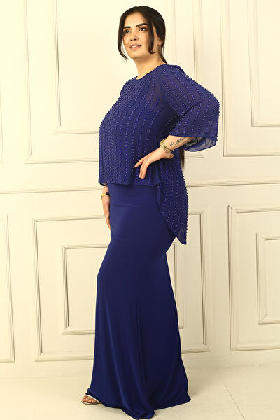 Saygı Giyim Büyük Beden Abiye Elbise