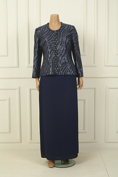 Saygı Giyim Büyük Beden Abiye Elbise