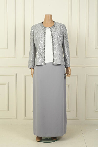 Saygı Giyim Büyük Beden Abiye Elbise