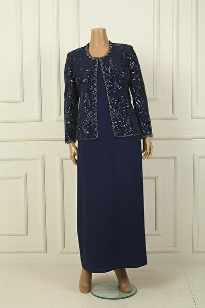 Saygı Giyim Büyük Beden Abiye Elbise