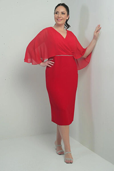 Saygı Giyim Büyük Beden Abiye Elbise