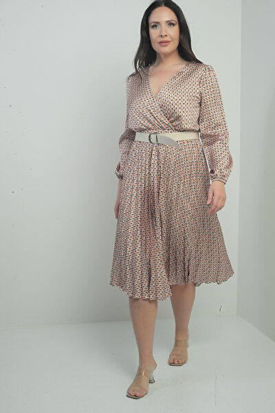 Saygı Giyim Büyük Beden Günlük Elbise