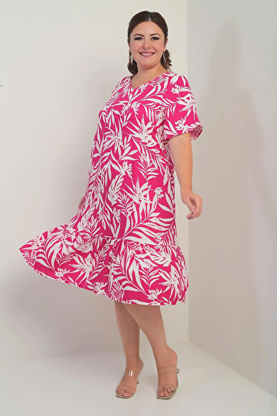 Saygı Giyim Büyük Beden Günlük Elbise